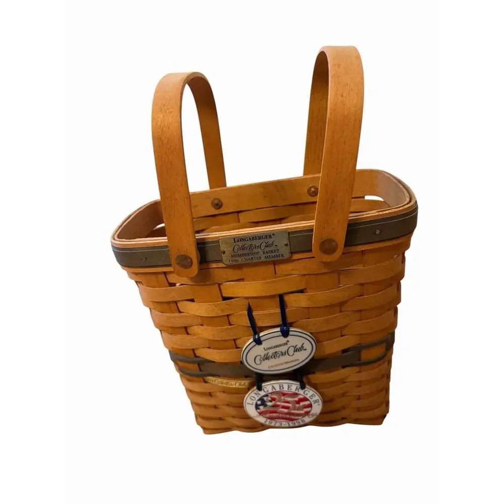 Longaberger Collectors Club Membership Basket 1996 Charter Member Signed 3391-62